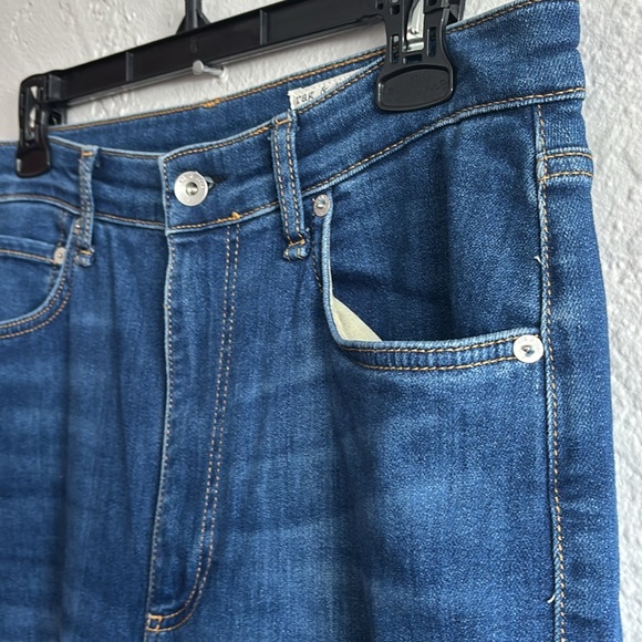 rag & bone Casey Hi-Rise ankle flare color Jinx stretch denim jeans women’s 31 - Picture 3 of 11